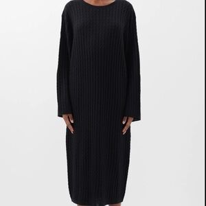TOTEME waffle-knit midi dress